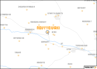 map of Novyye Ivaki