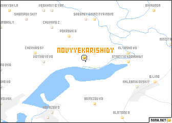 map of Novyye Karishidy