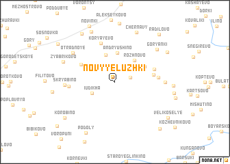 map of Novyye Luzhki