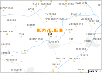 map of Novyye Luzhki