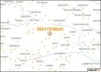 map of Novyye Madiki