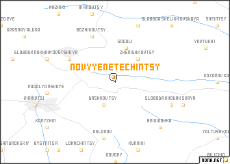 map of Novyye Netechintsy