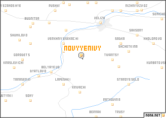 map of Novyye Nivy