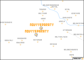 map of Novyye Paraty