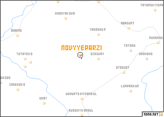 map of Novyye Parzi
