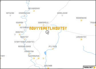 map of Novyye Petlikovtsy