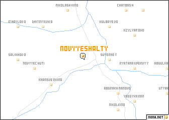 map of Novyye Shalty