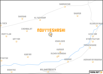 map of Novyye Shashi
