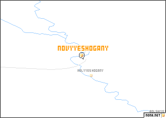 map of Novyye Shogany