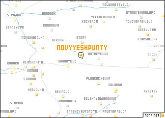 map of Novyye Shpunty