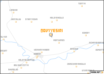 map of Novyye Siri