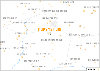 map of Novyye Tur\