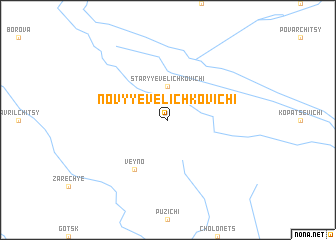 map of Novyye Velichkovichi