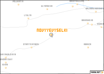 map of Novyye Vyselki