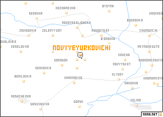 map of Novyye Yurkovichi