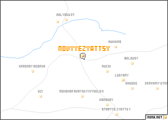 map of Novyye Zyattsy
