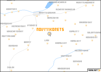 map of Novyy Ikorets