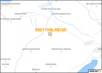 map of Novyy Kalmayur