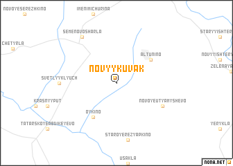 map of Novyy Kuvak