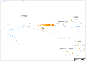 map of Novyy Kuvash