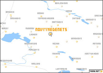 map of Novyy Medenets