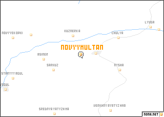 map of Novyy Multan