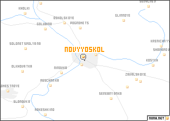 map of Novyy Oskol