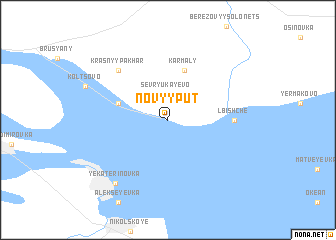 map of Novyy Put\