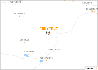 map of Novyy Put\