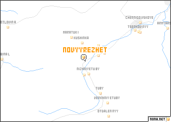 map of Novyy Rezhet