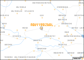 map of Novyy Rozdol