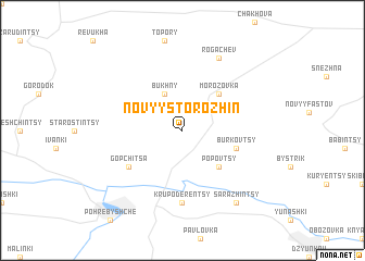 map of Novyy Storozhin