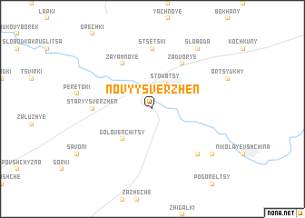 map of Novyy Sverzhenʼ