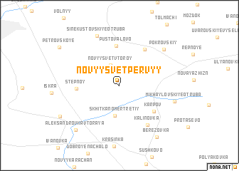 map of Novyy Svet Pervyy