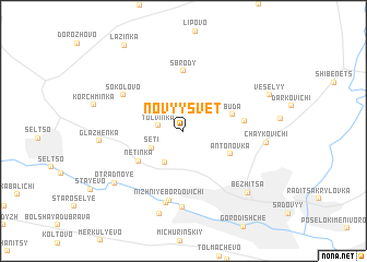 map of Novyy Svet