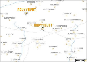 map of Novyy Svet