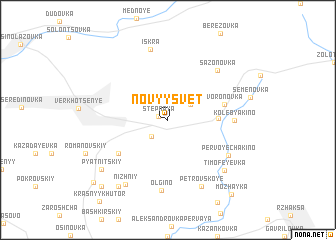 map of Novyy Svet