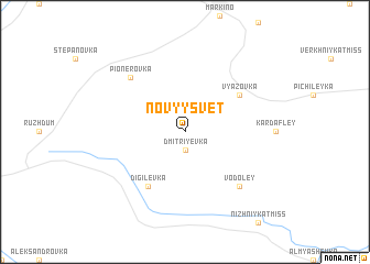 map of Novyy Svet