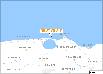 map of Novyy Svit