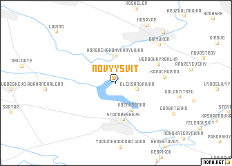 map of Novyy Svit