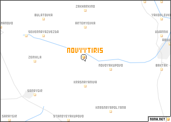 map of Novyy Tiris