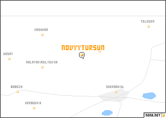 map of Novyy Tursun
