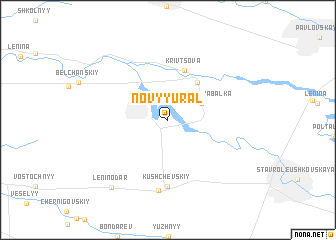 map of Novyy Ural