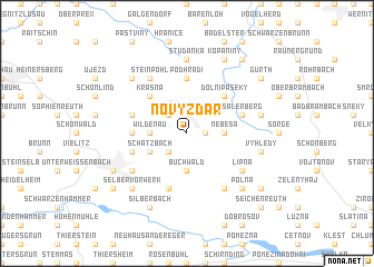 map of Nový Ždár