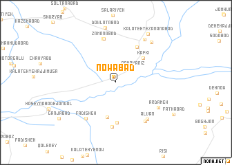 map of Nowābād