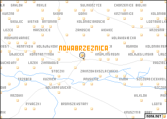 map of Nowa Brzeźnica