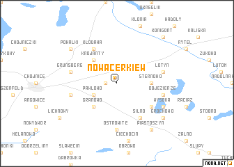 map of Nowa Cerkiew