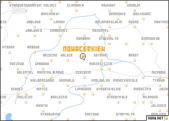 map of Nowa Cerkiew