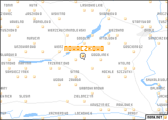 map of Nowaczkowo