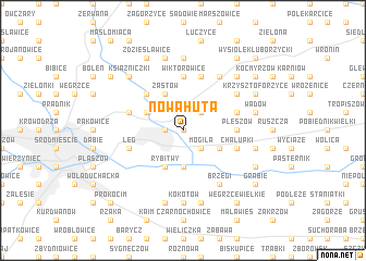 map of Nowa Huta